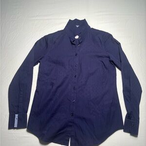Brooks Brother Women’s Dark Blue Button Down shirt size 2P